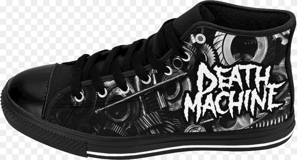 Death Machine High Top Sneakers By Sami Callihan Amp Supernatural Women39s Canvas Shoes Fashion High Top, Clothing, Footwear, Shoe, Sneaker Free Png