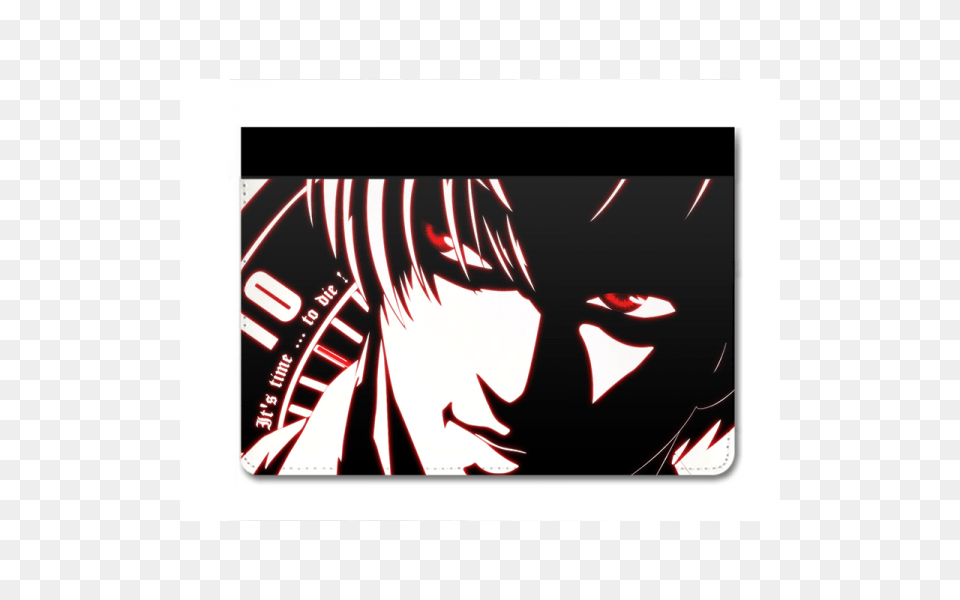 Death Note Anime Pu Leather Stand Ipad Case, Adult, Female, Mat, Person Free Png Download