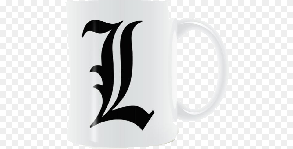 Death Note Double Sided L Print Ceramic Mug Death Note L Mug, Cup, Beverage, Coffee, Coffee Cup Free Png
