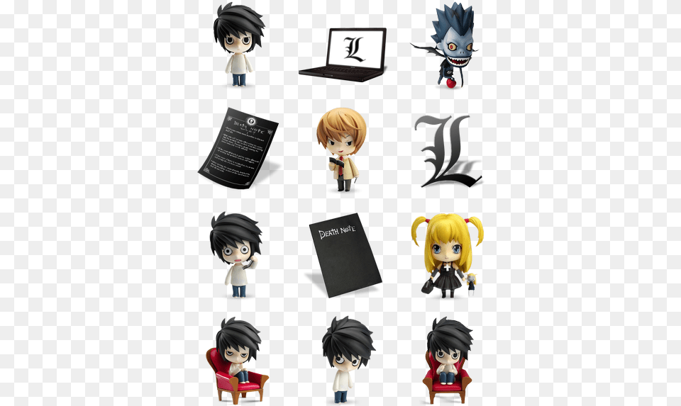 Death Note Icon Pack By Yanezdelta Death Note, Book, Comics, Publication, Toy Free Transparent Png