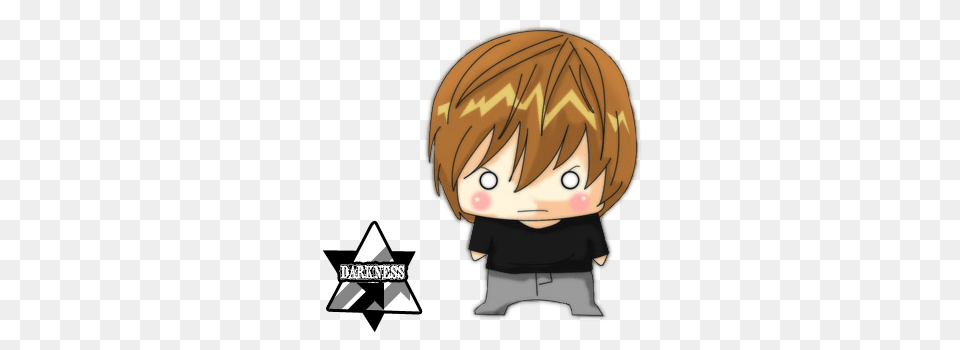 Death Note Kira Chibi, Book, Comics, Publication, Manga Free Png