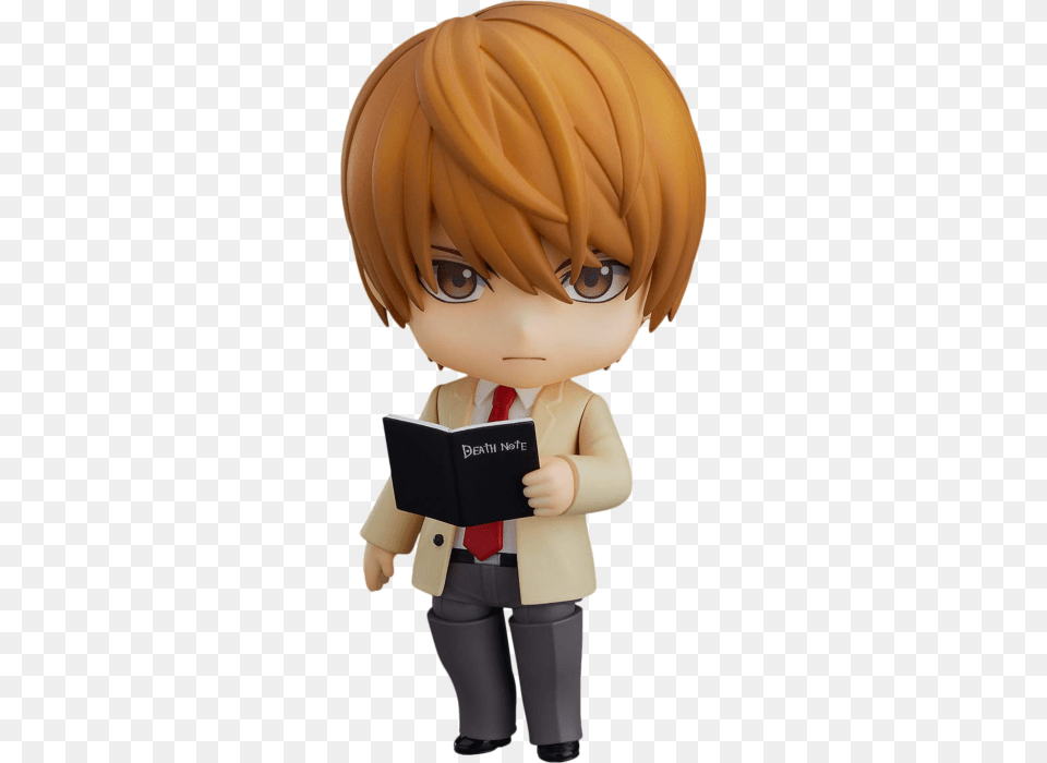 Death Note Light Yagami 20 4u201d Nendoroid Action Figure By Clip Art, Book, Publication, Baby, Person Png Image