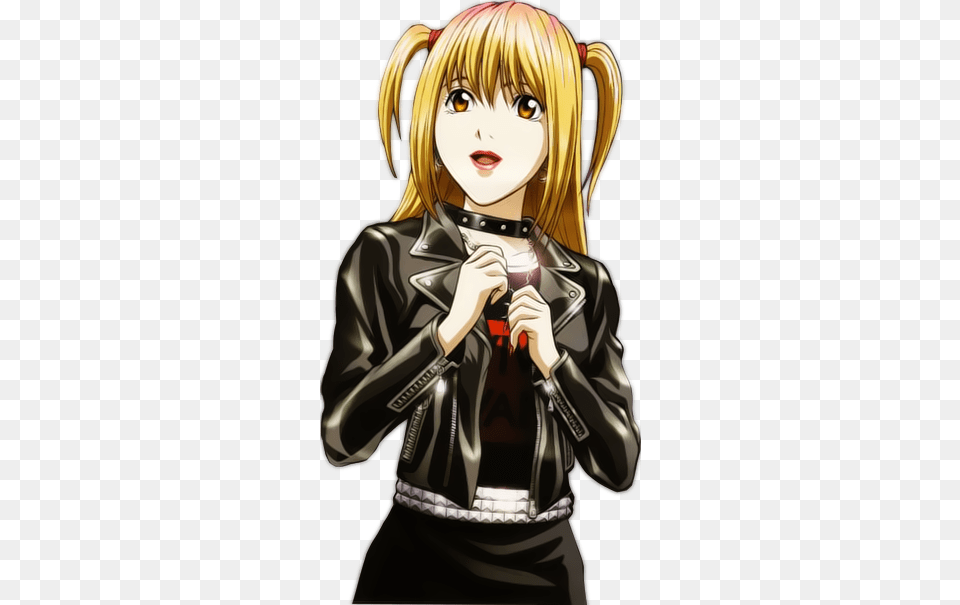 Death Note Light Yagami And Misa Download Death Note Misa Amane, Adult, Publication, Person, Female Png