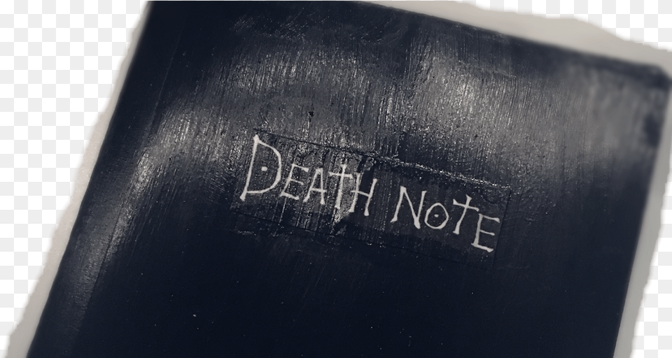 Death Note Notebook Exo Lotto Teaser Image Commentary Death Note, Blackboard, Text, Accessories, Bag Free Png Download