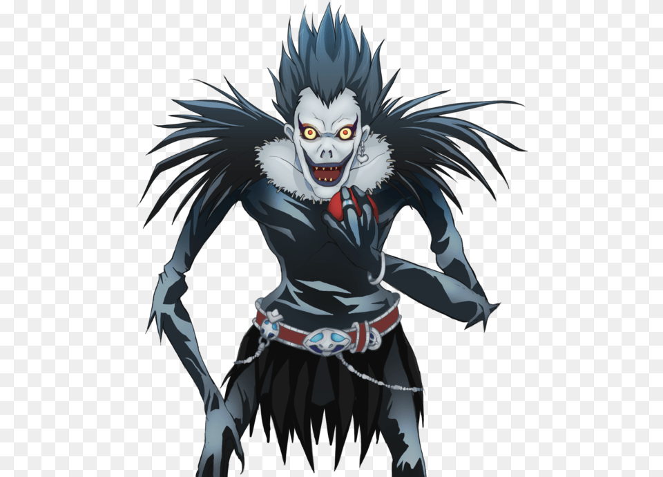 Death Note Ryuk Banner Black And White Death Note Ryuk Transparent Background, Book, Comics, Publication, Adult Png