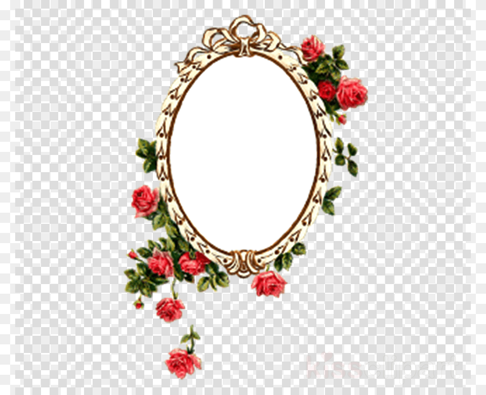 Death Photo Frame, Oval, Flower, Pattern, Plant Png Image