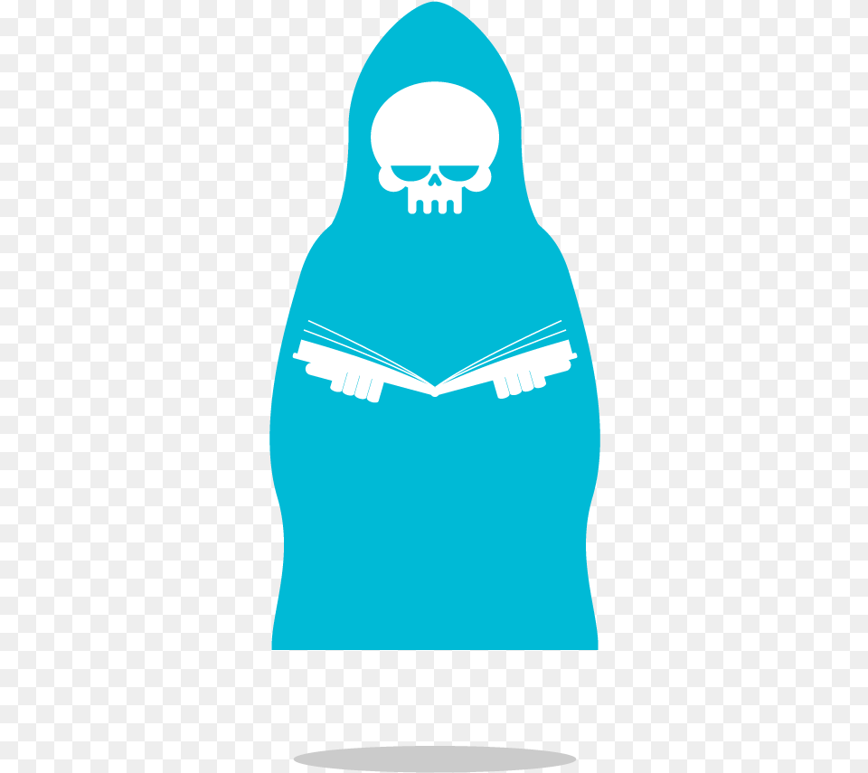 Death Reading Book, Adult, Person, Woman, Hood Free Png