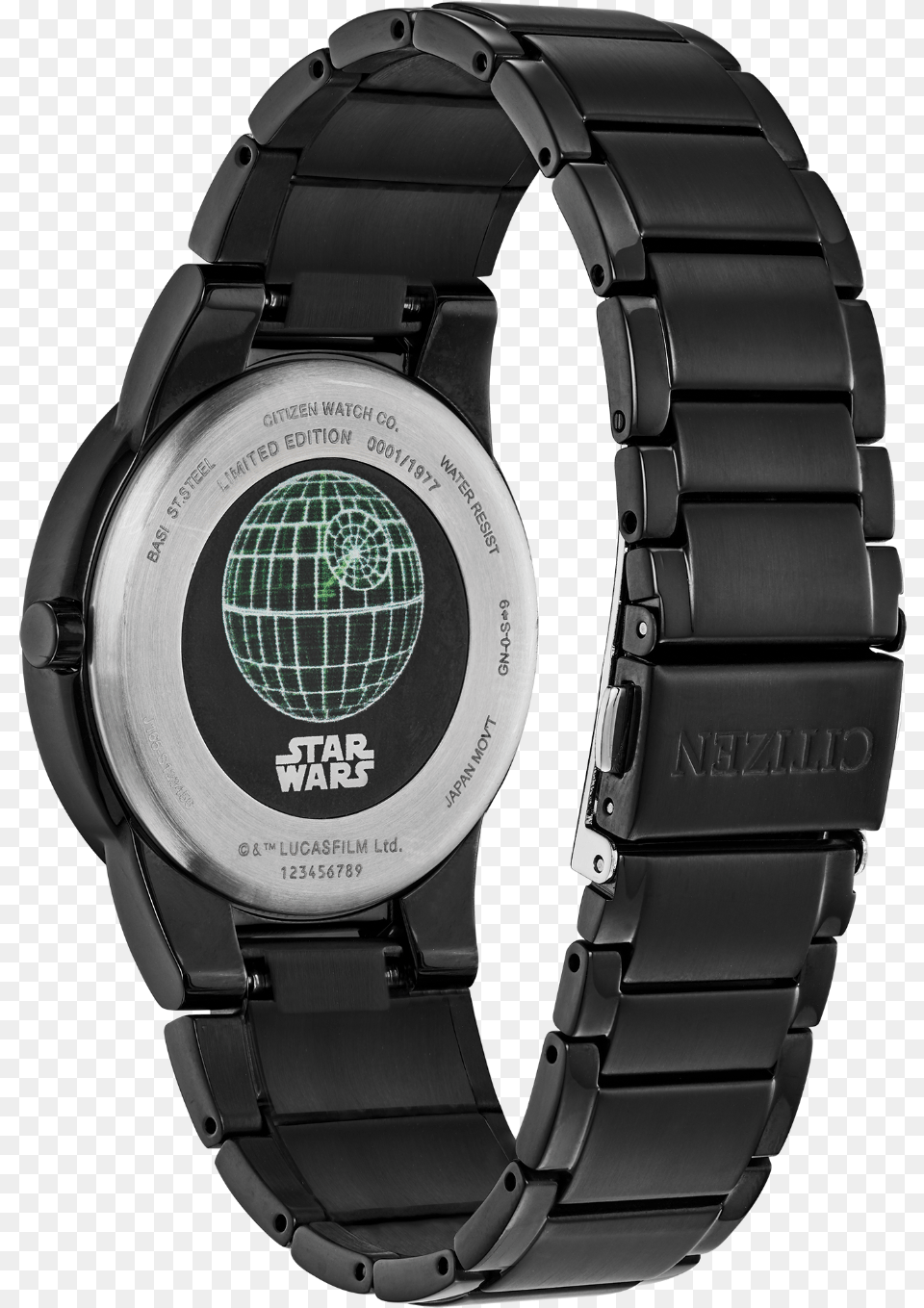 Death Star Back View Citizen Star Wars Watch, Arm, Body Part, Person, Wristwatch Free Png