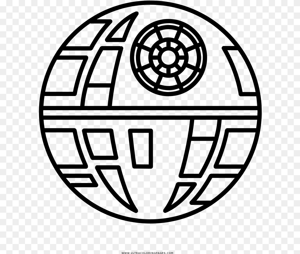 Death Star Coloring, Gray Png Image