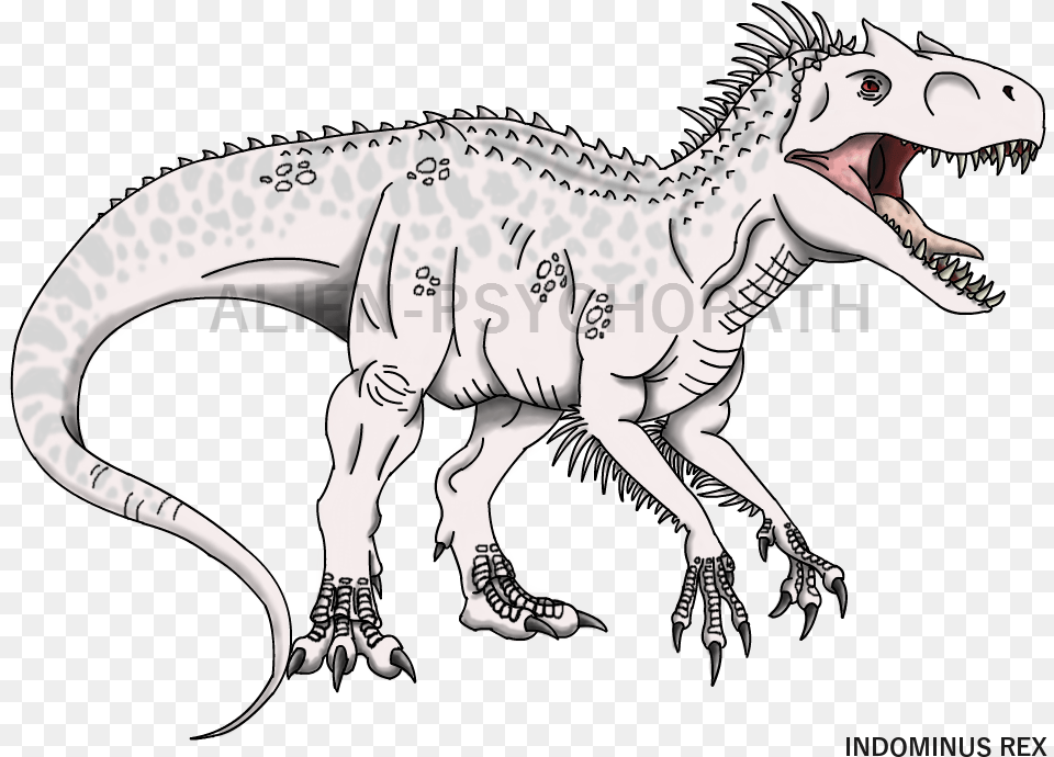 Deathghost Age Jurassic World Indominus Rex Coloring Pages, Animal, Dinosaur, Reptile, T-rex Png Image