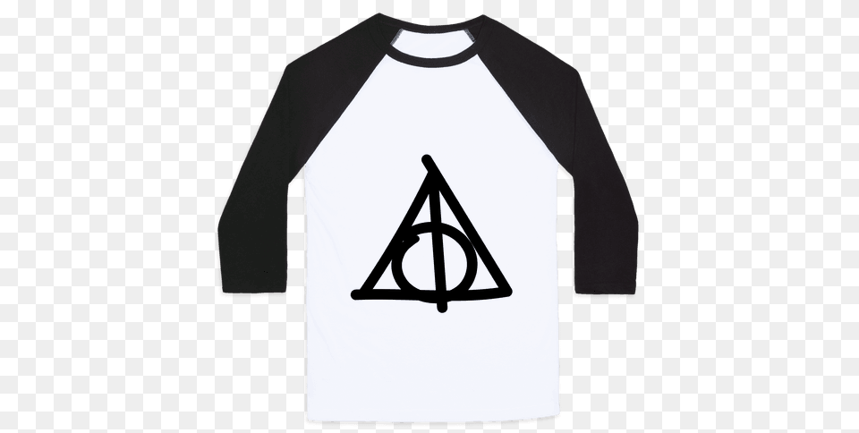 Deathly Hallows Baseball Tees Lookhuman, Clothing, Long Sleeve, Sleeve, T-shirt Png Image