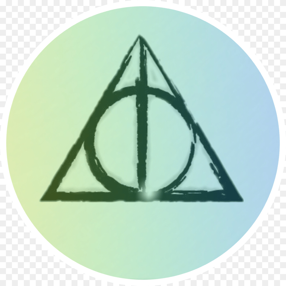 Deathly Hallows Deathlyhallows Harry Potter Harrypotter Sketch Deathly Hallows Symbol, Triangle, Disk Free Png Download