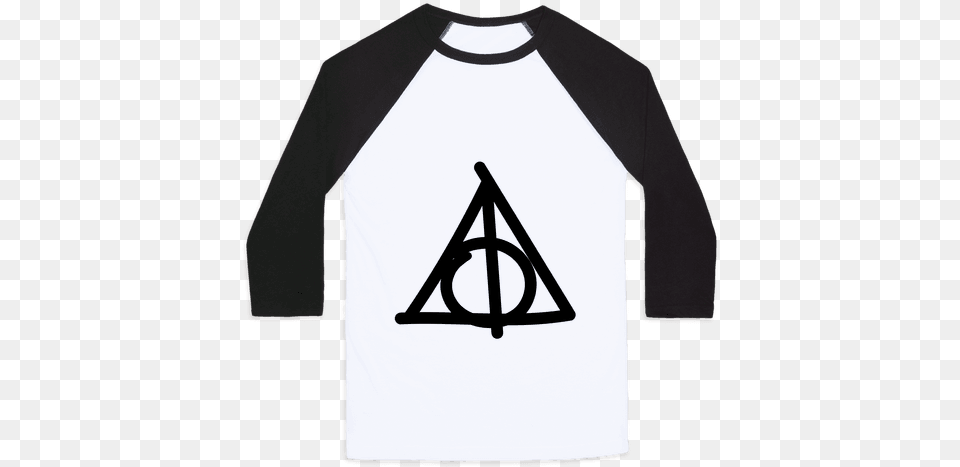 Deathly Hallows Doodle Baseball Tee Baseball Full Size My Sexual Preference Is Nope, Clothing, Long Sleeve, Sleeve, T-shirt Png
