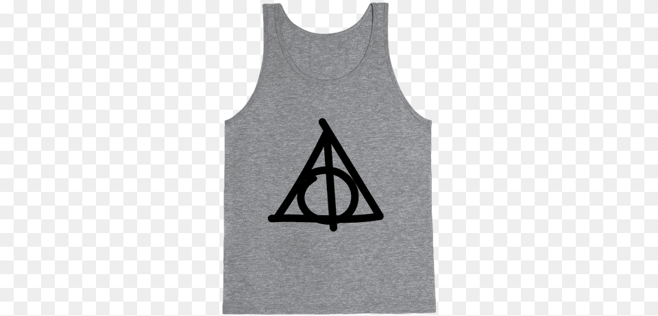 Deathly Hallows Doodle Tank Top T Shirt, Triangle, Clothing, Tank Top Png Image