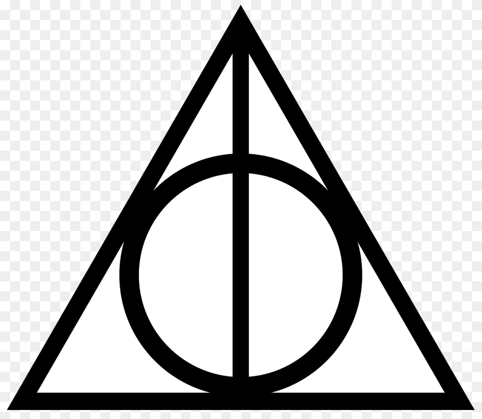 Deathly Hallows Sign, Triangle, Symbol Png