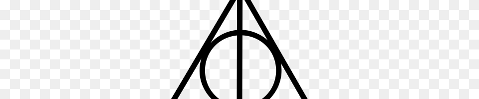 Deathly Hallows Symbol Image, Gray Png