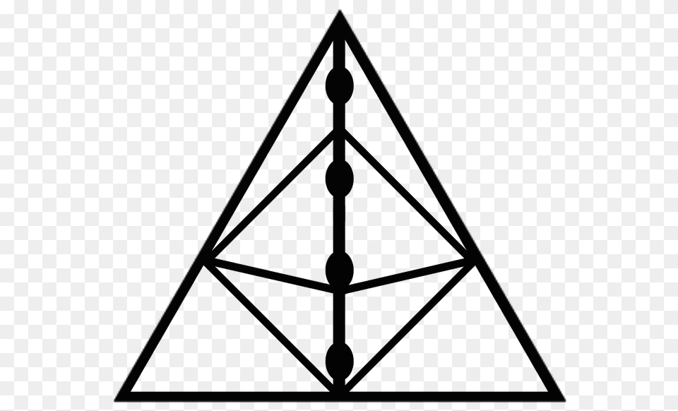 Deathly Hallows Tattoo Design Harrypotter, Triangle Png Image