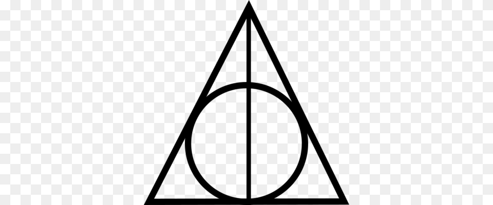 Deathly Hallows Via Tumblr On We Heart It, Gray Free Transparent Png