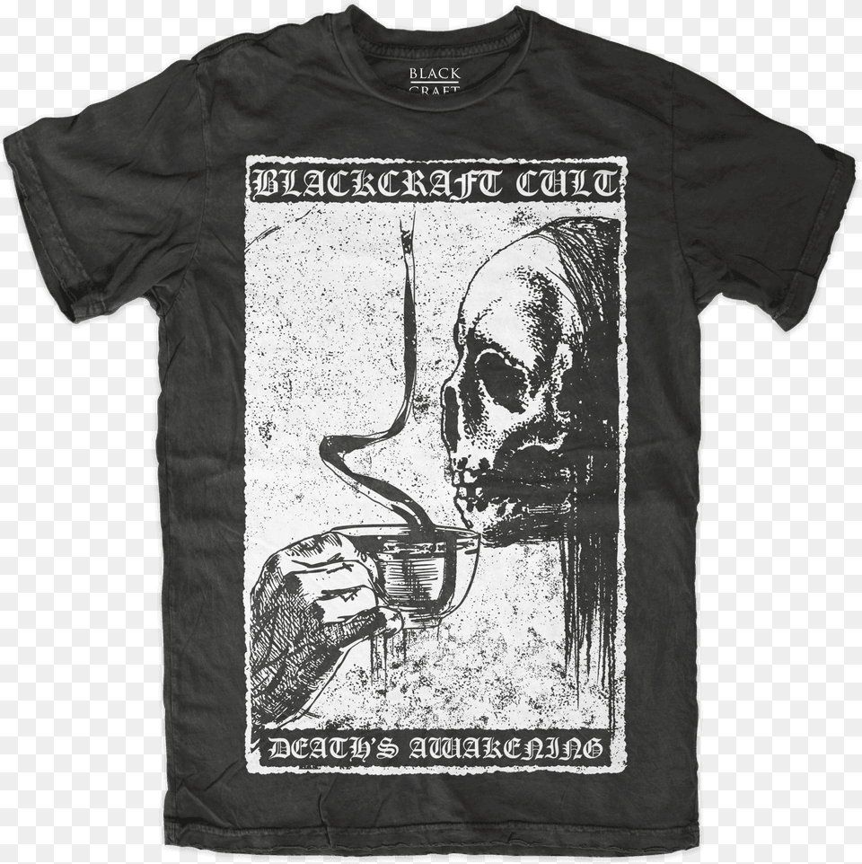 Deathsawakening Black Craft Cult T Shirt, Clothing, T-shirt, Face, Head Free Png