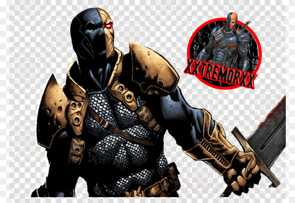 Deathstroke Clipart Deathstroke Green Arrow Red Hood Orange And Black Dc Villain, Adult, Male, Man, Person Free Transparent Png