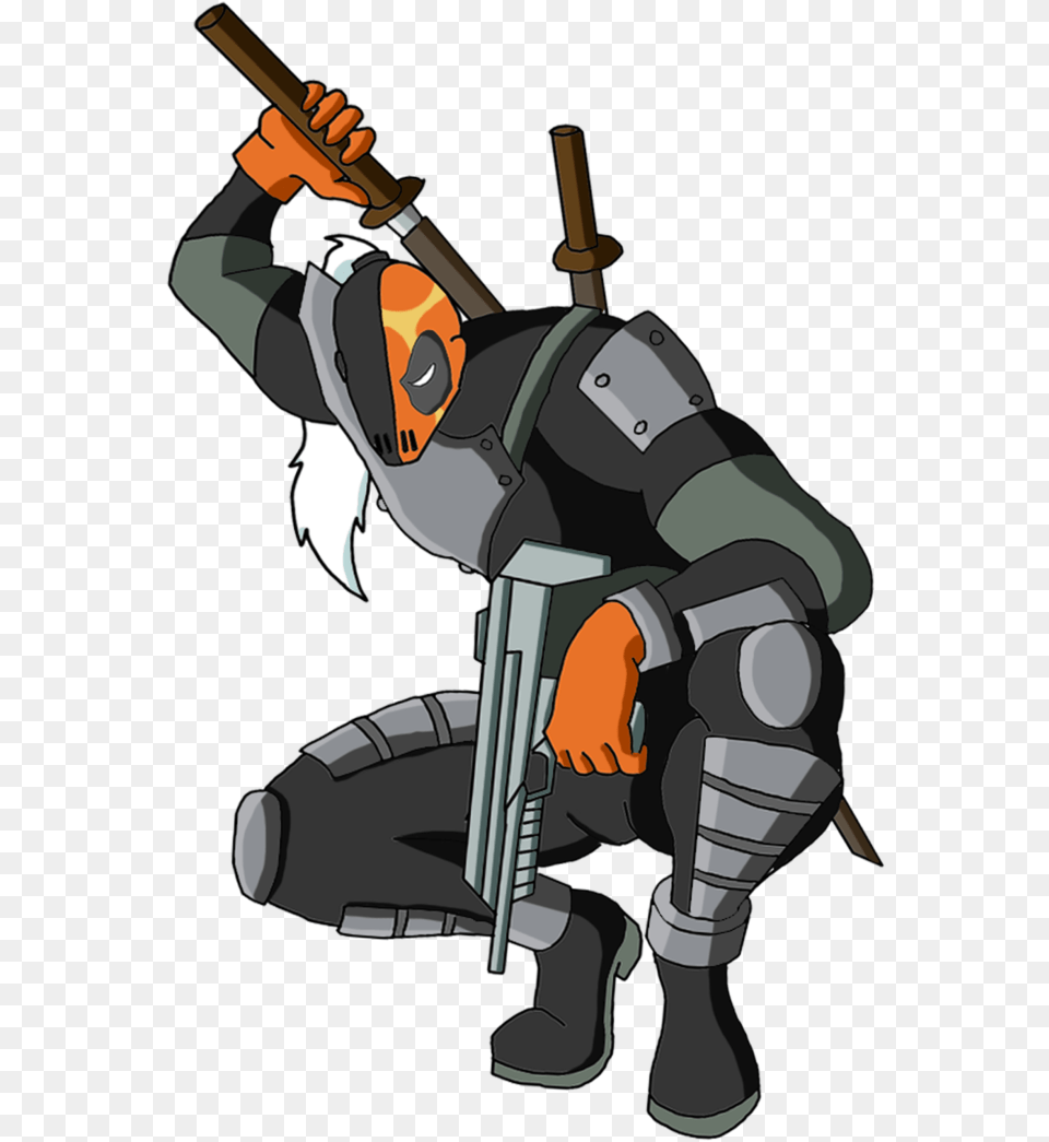 Deathstroke Clipart Transparent Deathstroke Cartoon Transparent, Person, People, Ninja Free Png