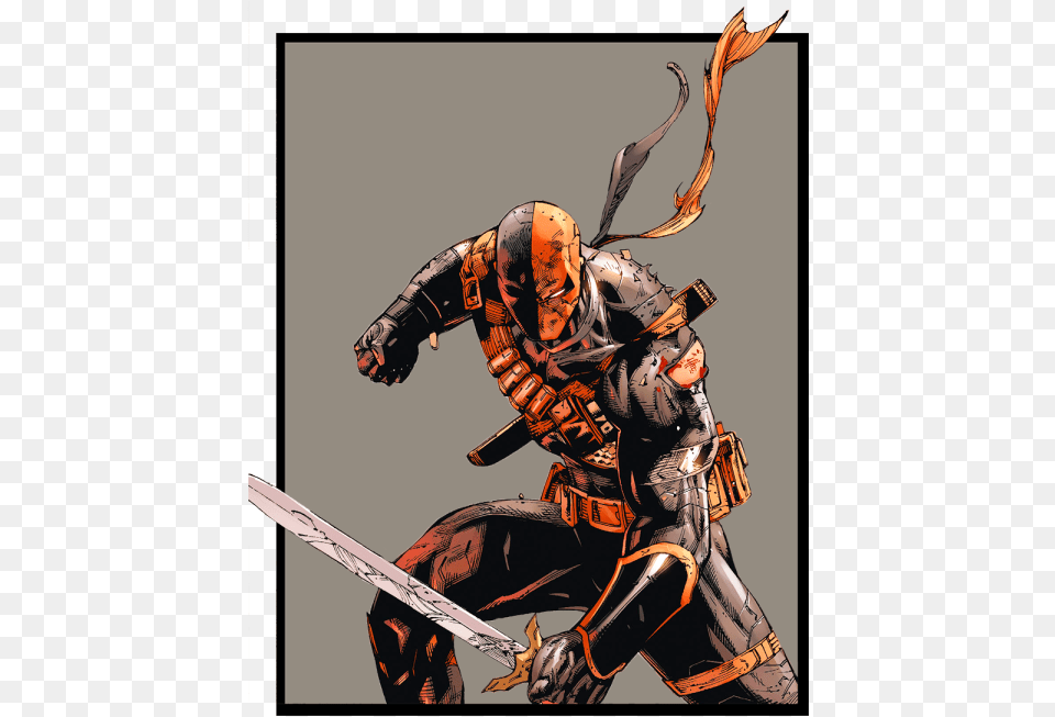 Deathstroke Comic Art, Person, Samurai, Adult, Male Png Image