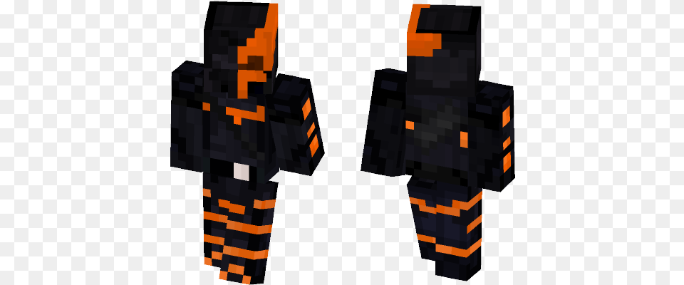 Deathstroke Dceu Minecraft Spiderman Skin Noir Free Png Download