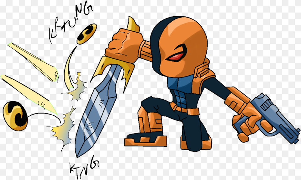 Deathstroke Deadshot Deadpool Drawing Chibi Deathstroke Chibi, Adult, Female, Person, Woman Free Png Download