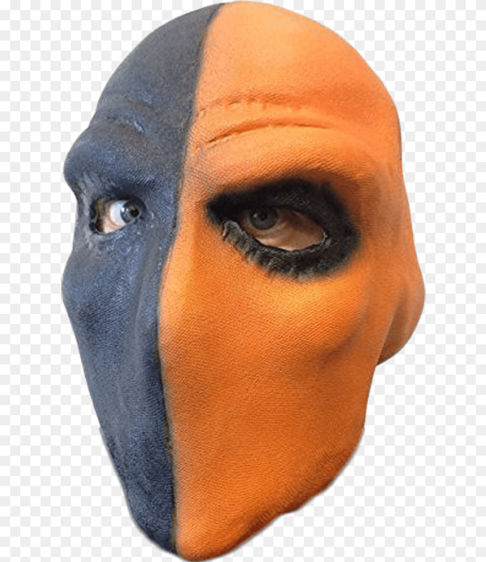 Deathstroke Orange Rj Deathstroke Mask Arrow, Adult, Female, Head, Person Free Transparent Png