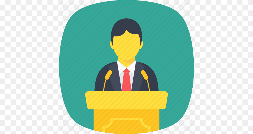Debate Lecture Seminar Speech Talk Icon, Crowd, Person, People, Audience Free Png
