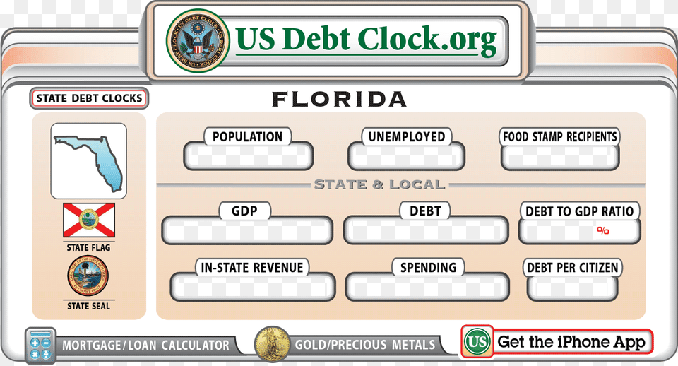 Debt Clock, Text Png