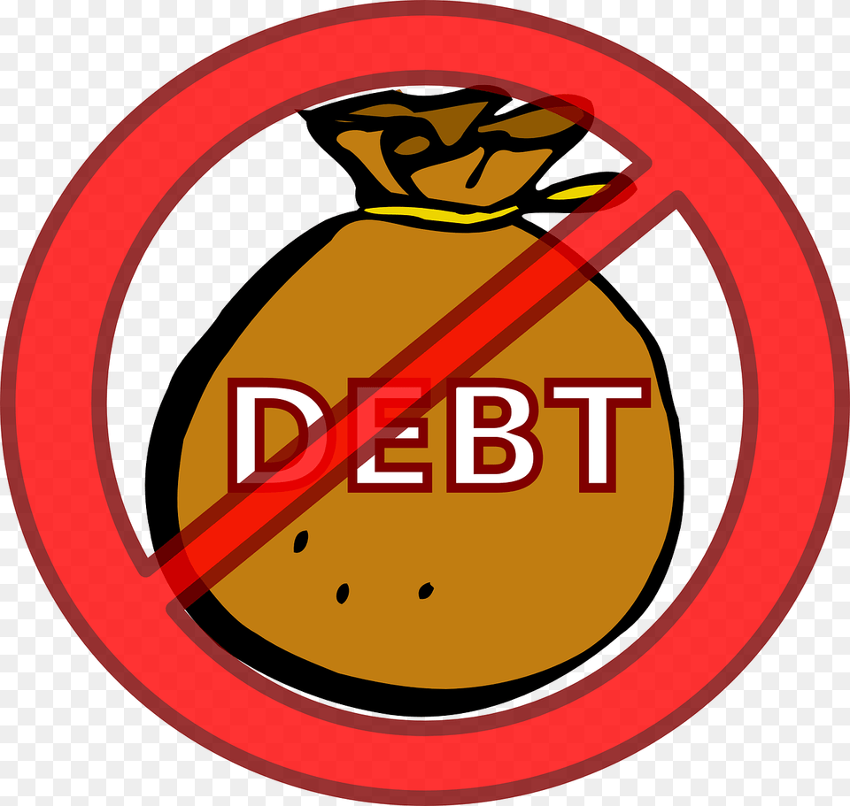 Debt Eliminate Loan Deficit Payoff Finance No Debt Clipart, Sign, Symbol Free Png