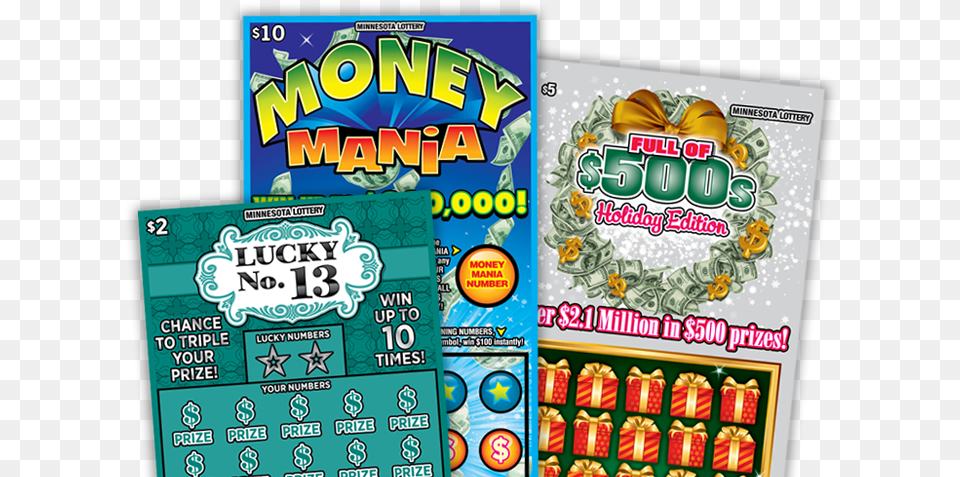 Dec Scratch Ticket Fan Full Of 500 Holiday Edition Winner Free Png Download