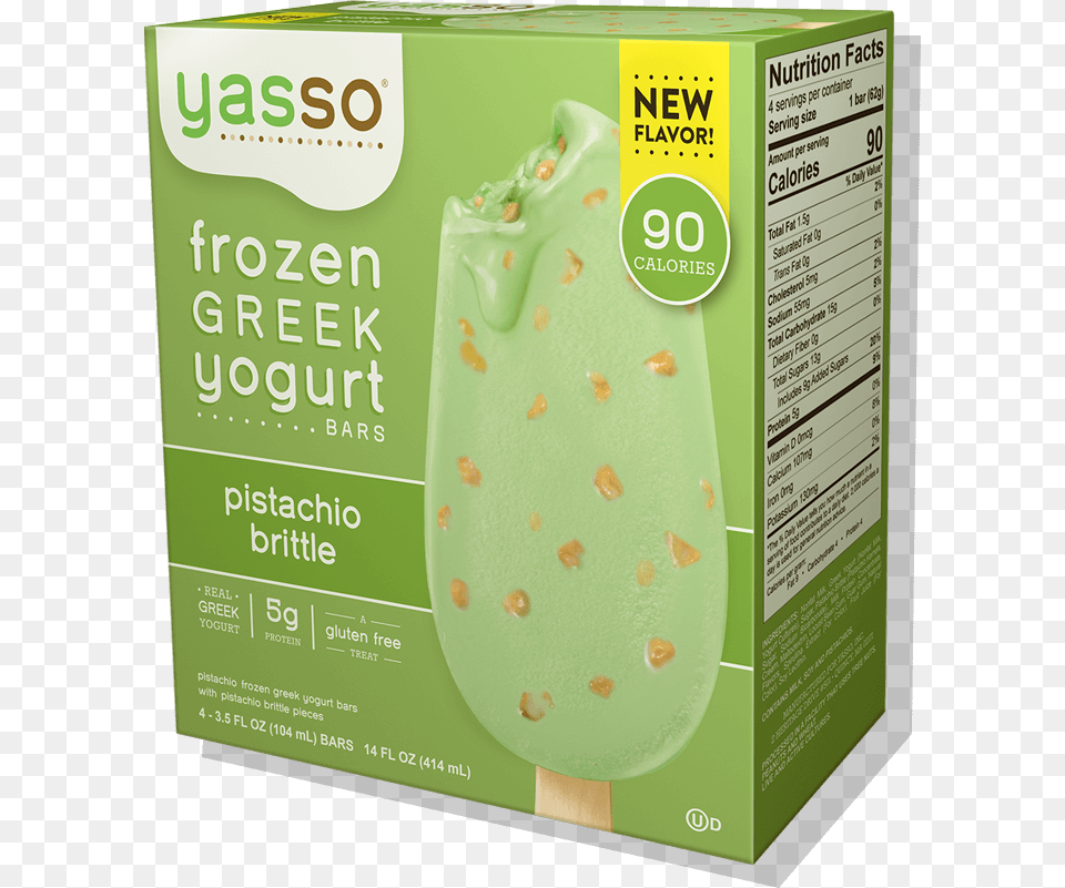 Decadent Brittle Paired With Unbreakable Flavor Yasso Ice Cream Mint Chocolate Chip, Food Png Image