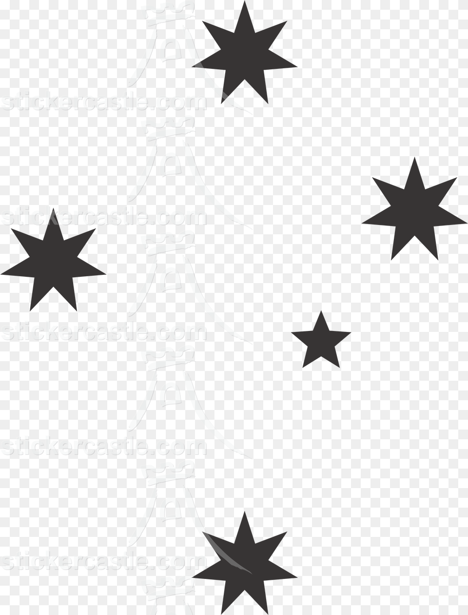 Decal Australian Southern Cross Tattoos Australia Southern Cross Constellation Vector, Star Symbol, Symbol, Dynamite, Weapon Png Image