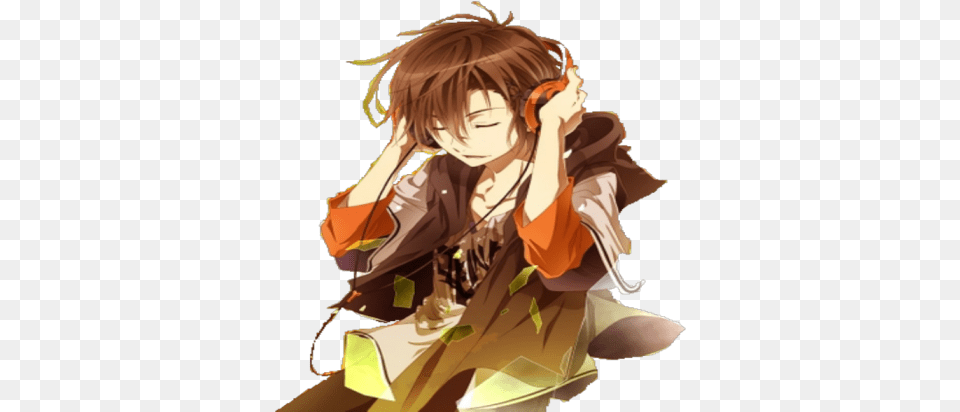 Decal Id Roblox Anime Boy Anime Boy With Headphones Transparent, Adult, Person, Female, Woman Png Image