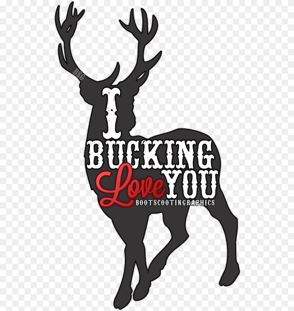 Decal Reindeer Sticker Clip Art Bucking Love You, Animal, Deer, Mammal, Wildlife Png