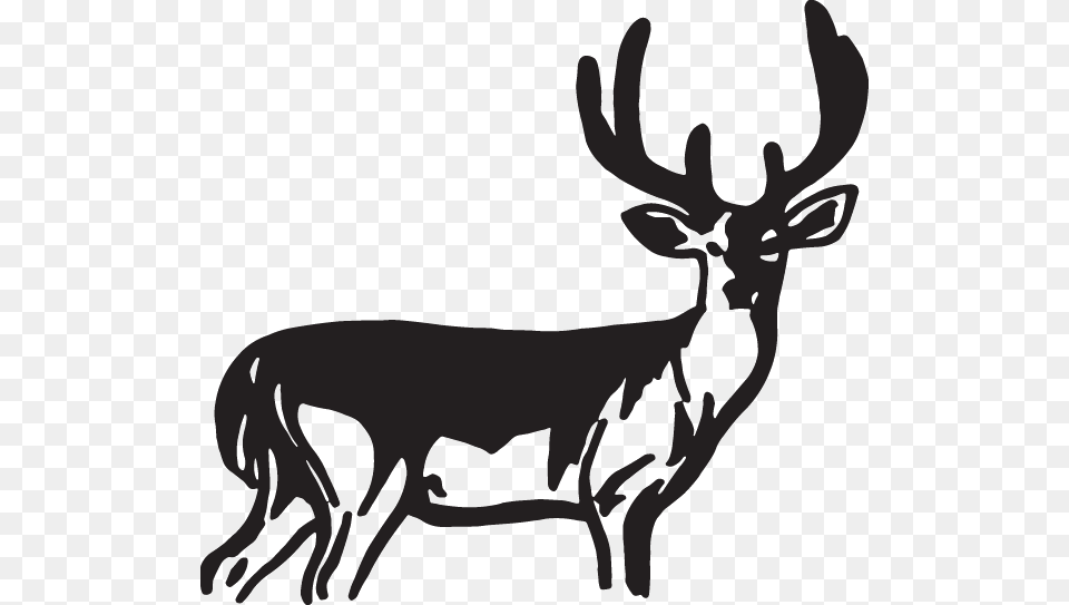 Decal Reindeer Sticker Elk, Animal, Deer, Mammal, Stencil Free Transparent Png