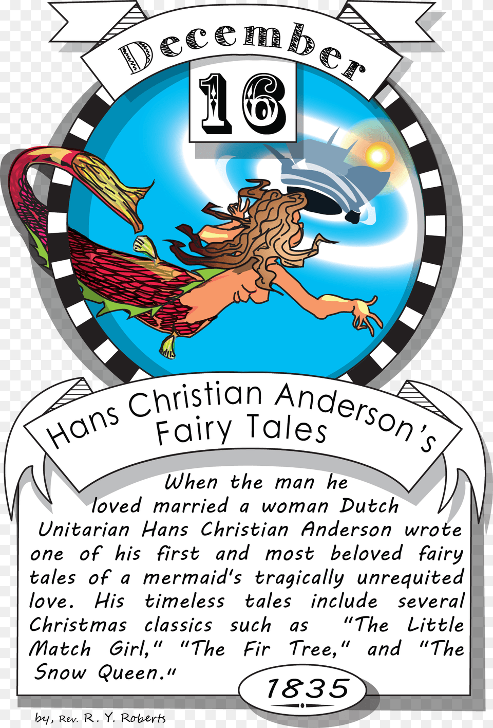 December Sixteenth Hans Christian Andersens Fairy Illustration, Book, Comics, Publication, Advertisement Png