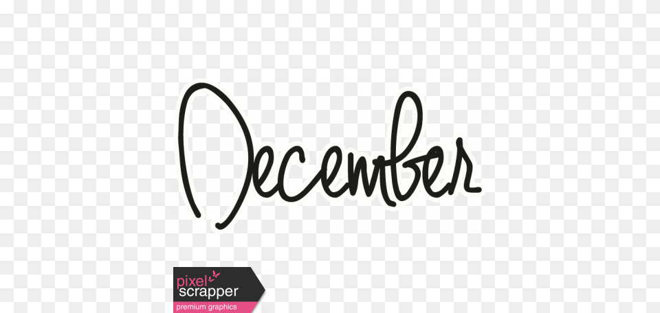 December Word Art, Text, Handwriting, Logo Png Image