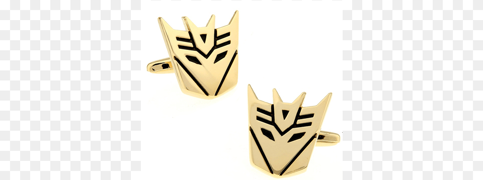 Decepticon Transformer Cufflinks In Brass Decepticon, Cuff, Logo, Symbol, Emblem Free Png Download