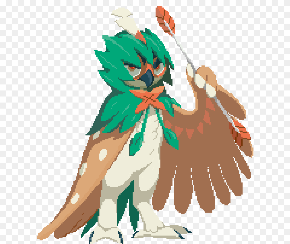 Decidueye Pixel Art, Person Free Transparent Png