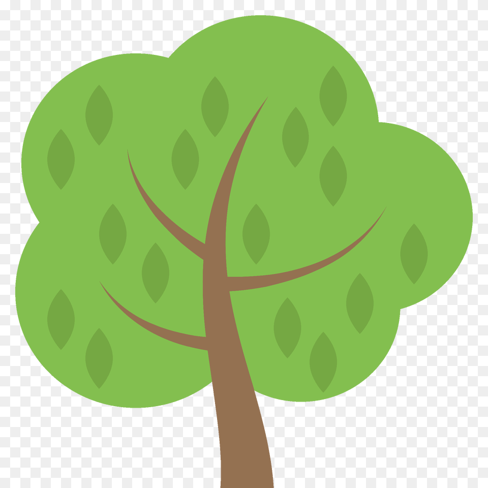 Deciduous Tree Emoji Clipart, Vegetation, Plant, Leaf, Green Free Transparent Png