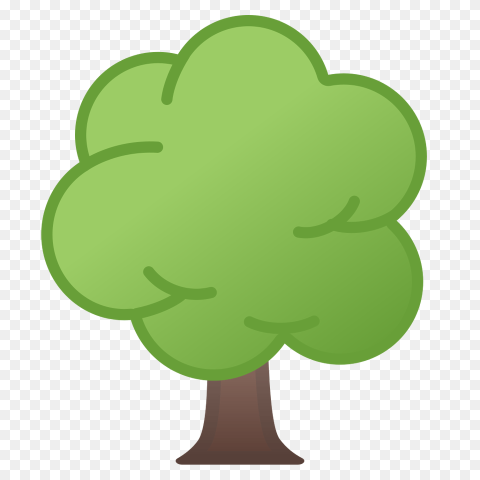 Deciduous Tree Icon Noto Emoji Animals Nature Iconset Google, Green, Leaf, Plant Free Png