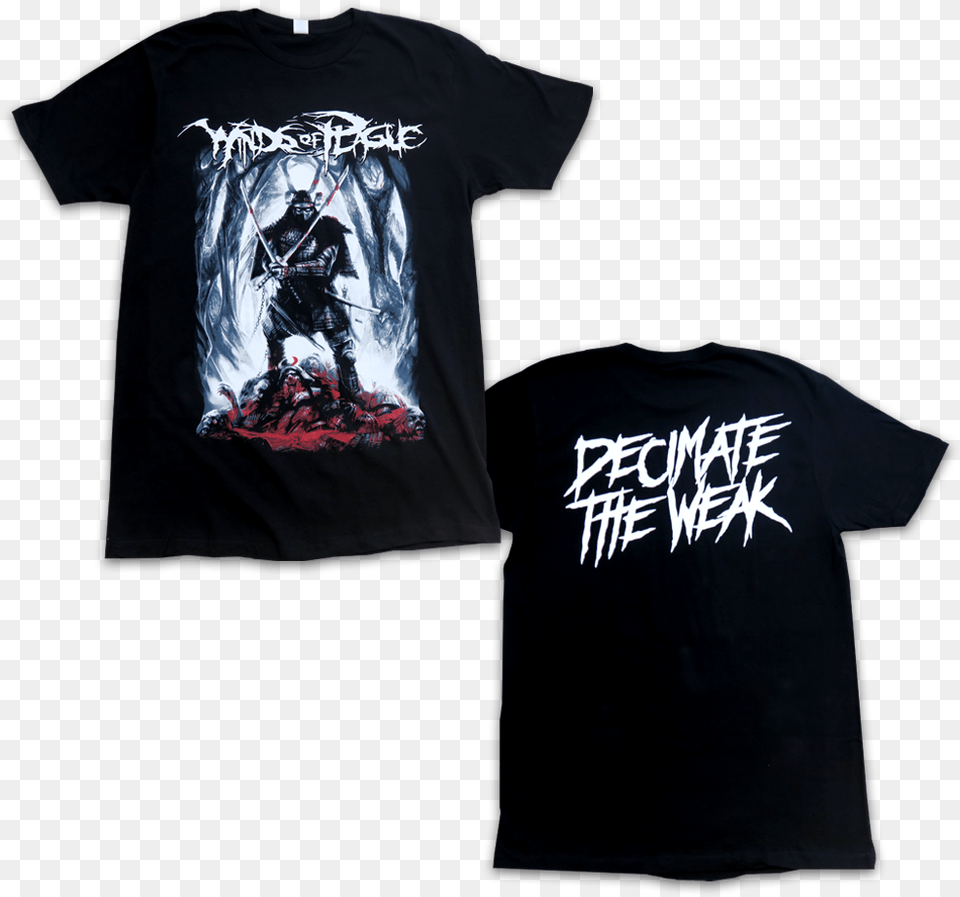 Decimate The Weak Album Art Tee Winds Of Plague Decimate, Clothing, T-shirt, Adult, Male Free Transparent Png