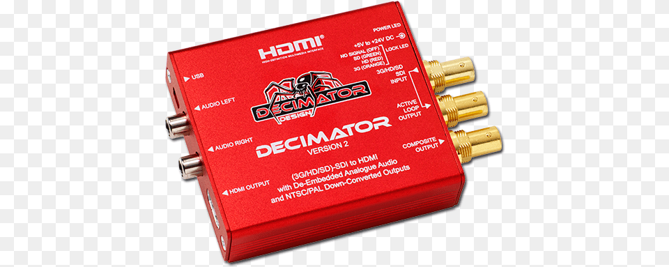 Decimator Decimator 2 Sdi To Hdmi And Composite, Adapter, Electronics, Dynamite, Weapon Png