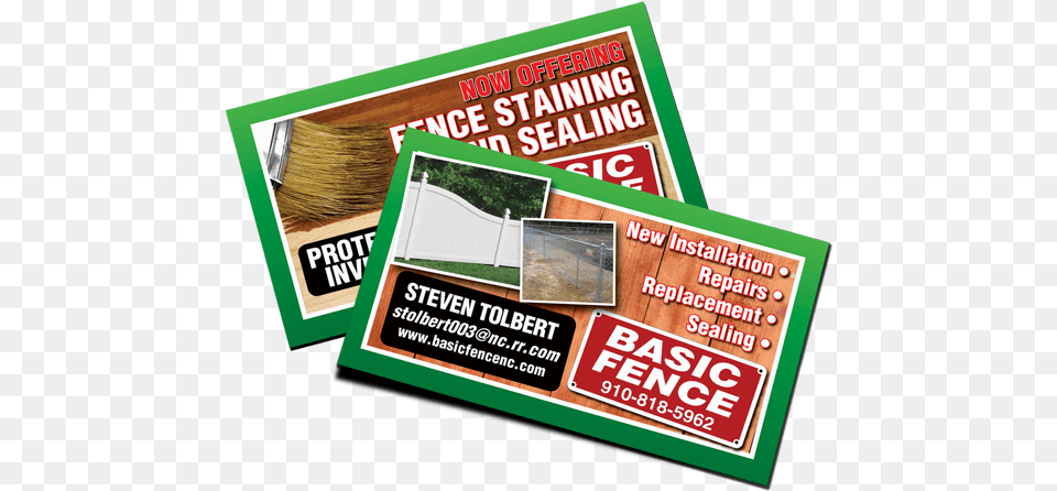 Deck And Fence Business Card Samples, Advertisement, Poster Png