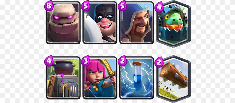 Deck For Golem And Inferno Dragon Clash Royale Inferno Dragon Deck, Adult, Person, Female, Woman Free Png Download