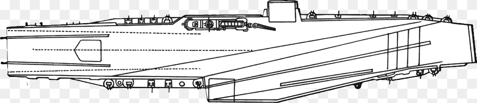Deck Plan Of Midway Class Aircraft Carrier After Scb, Cad Diagram, Diagram, Transportation, Vehicle Png