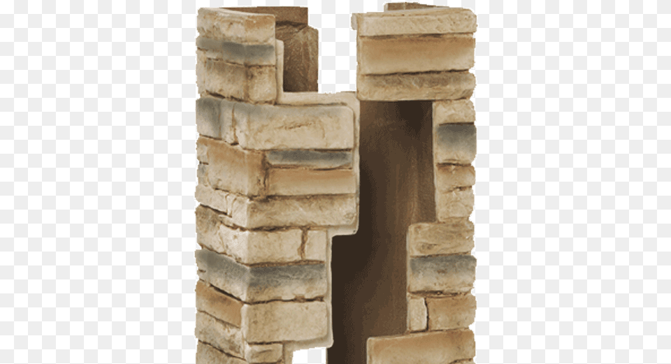 Deckorators 2 Piece Cast Stone Post Cover Deckorators Cast Stone Post Covers 42in Beige, Brick, Fireplace, Indoors, Path Free Png Download